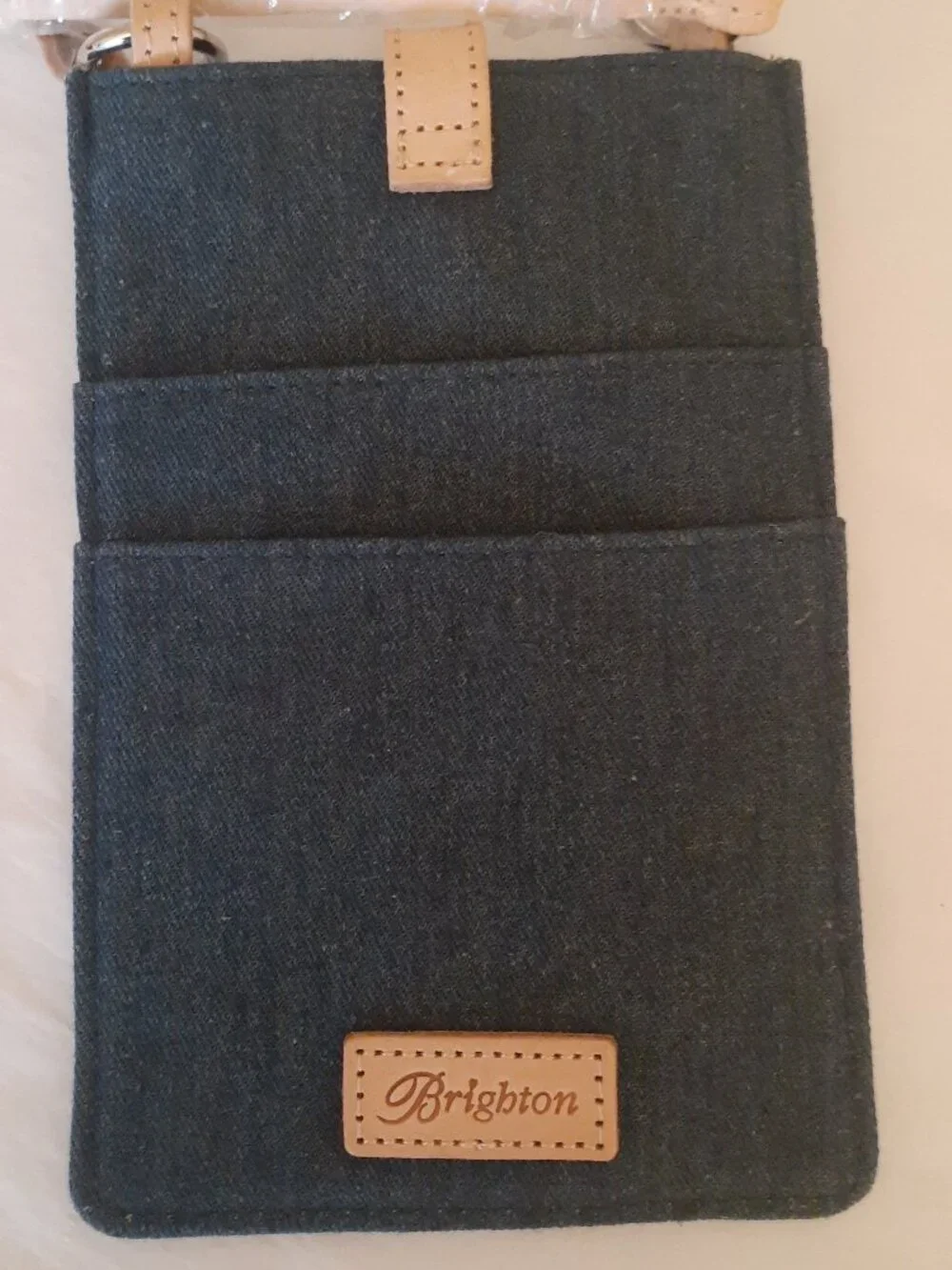 Brighton Buddy Denim Crossbody Pouch Bag